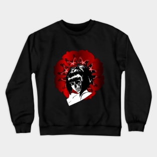 Blood Moon & Skull Beaute Crewneck Sweatshirt